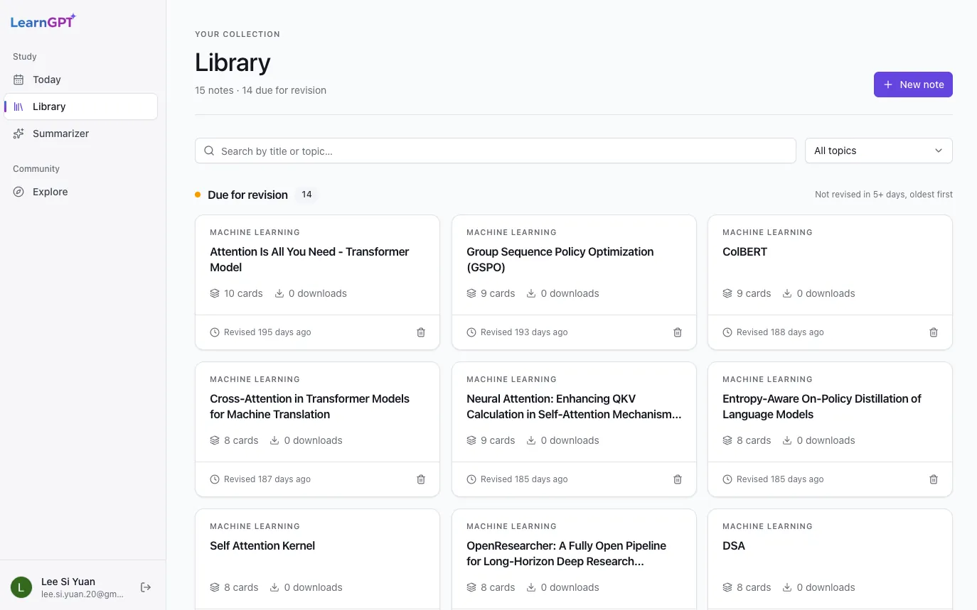 LearnGPT: Library